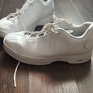 Jordan White Leather Men's Sneakers